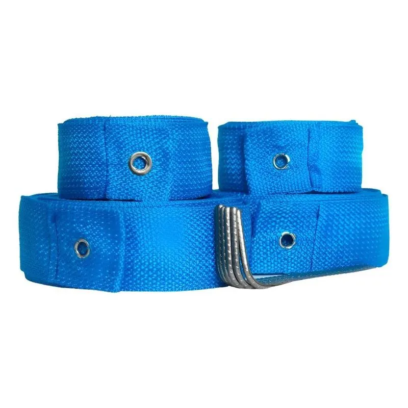 Fita De Marcação Quadra 6x12 Praia Ou Gramado+ Fixado Azul