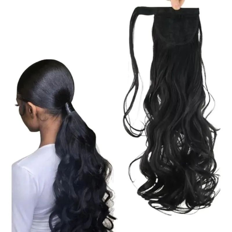 Rabo De Cavalo Camuflado - Volume E - Preto Natural Ondulado