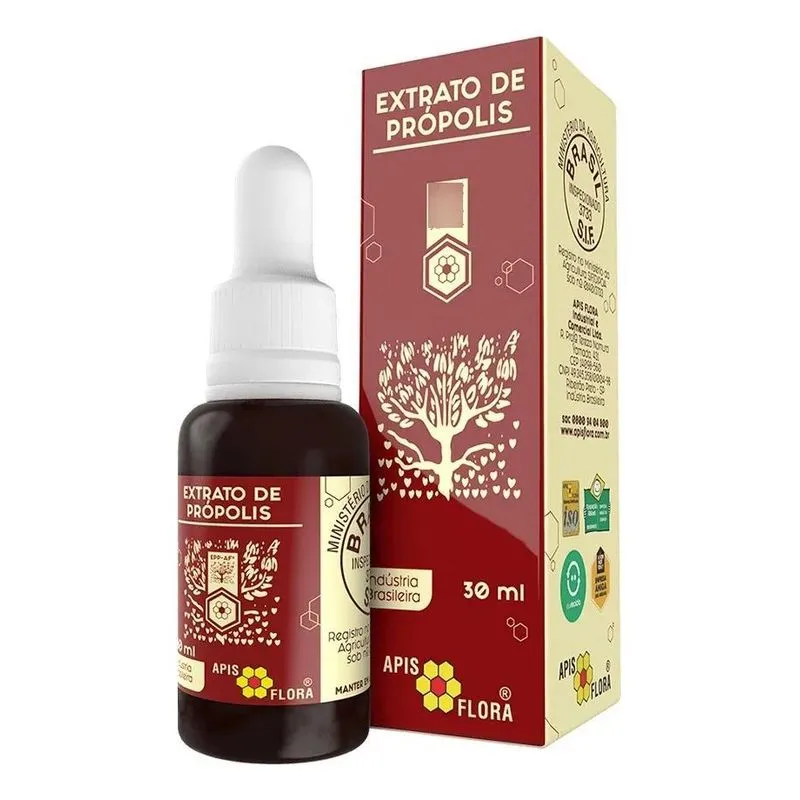 3x Extrato De Própolis 30ml - Apis Flora 100% - Ful