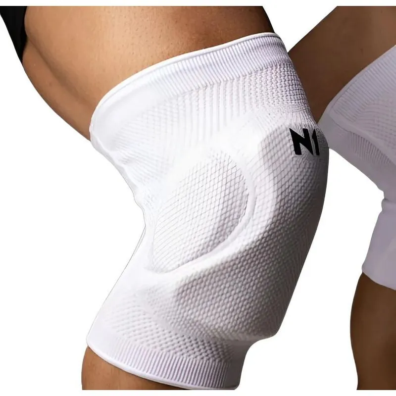 Joelheira Vôlei Profissional Knit 3d Spry N1 Sport Cor Branc