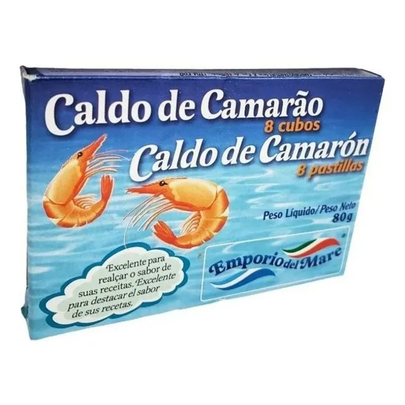 5x Caldo De Camarão Emporio Del Mare 80g Espanha