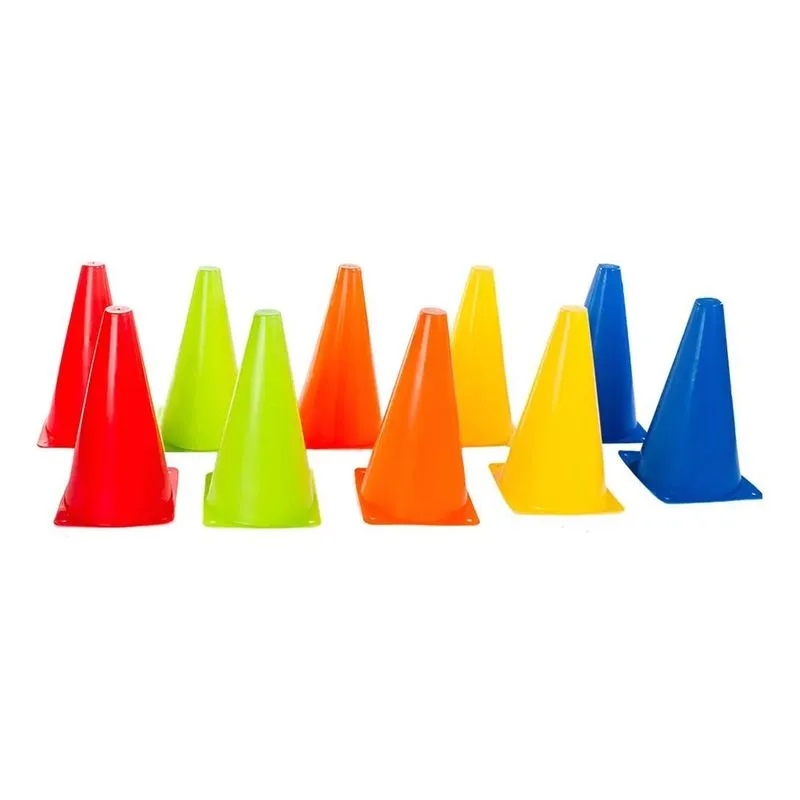 Kit 10 Cones De Agilidade 23cm Treino Funcional E Corrida Ya