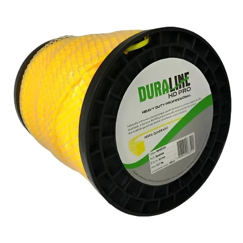 Bobina Fio Nylon Roçadeira 3mm Quadrado 2kg 245m Duraline Co