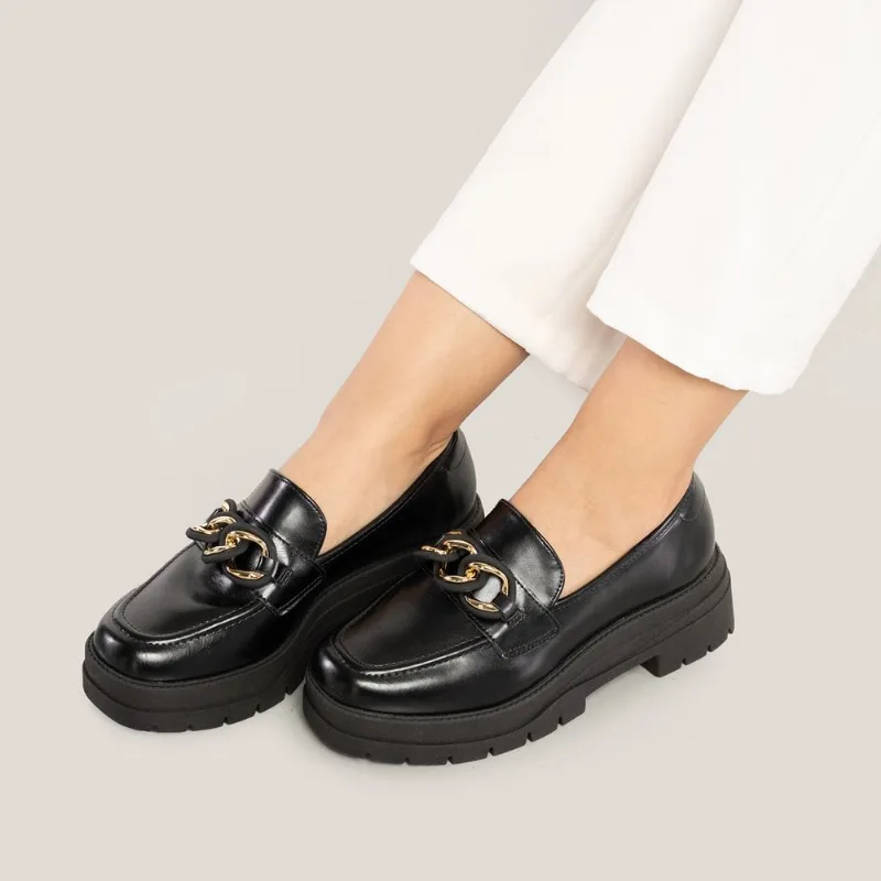 Mocassim Vizzano Napa Garda Fivela Feminino Preto 36