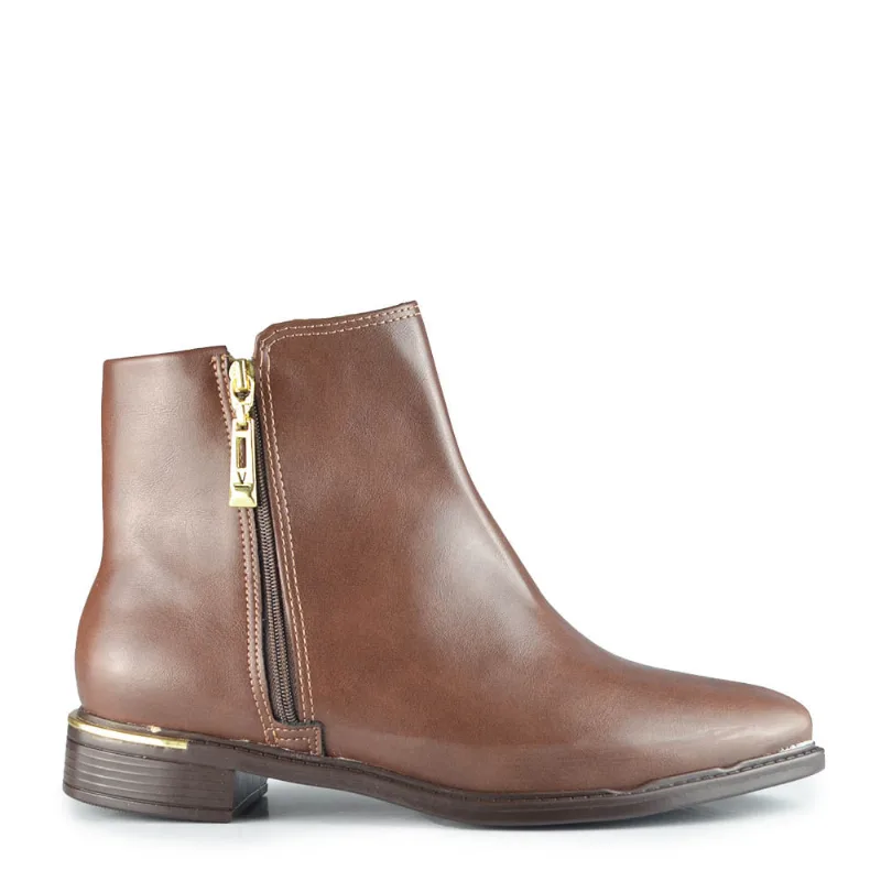 Bota Cano Curto Vizzano Feminina 3077.125 20081 NP CAFE 38