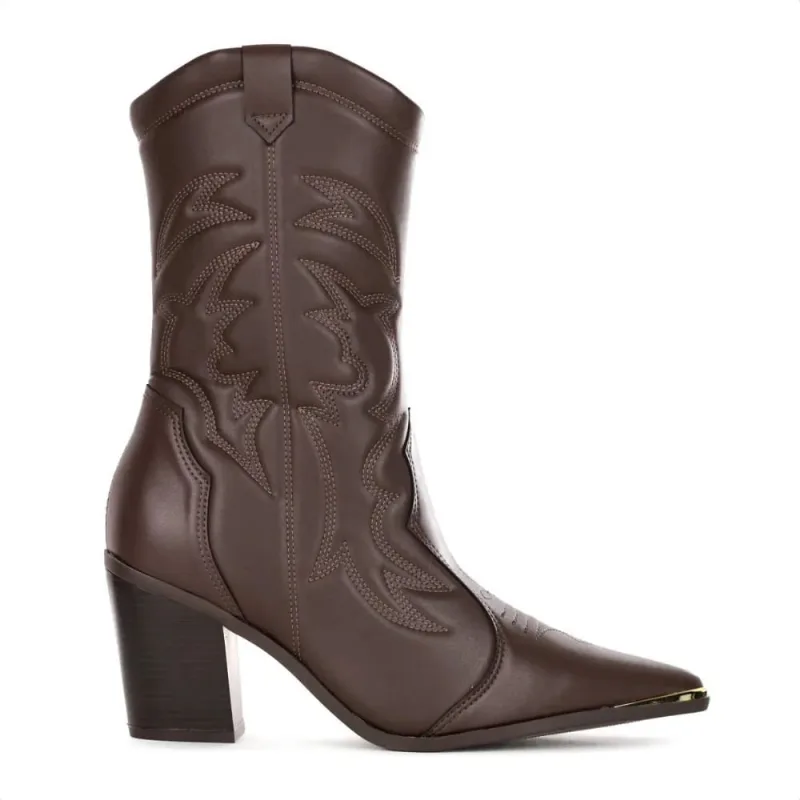 Bota Western Vizzano Feminina Café Napa 40