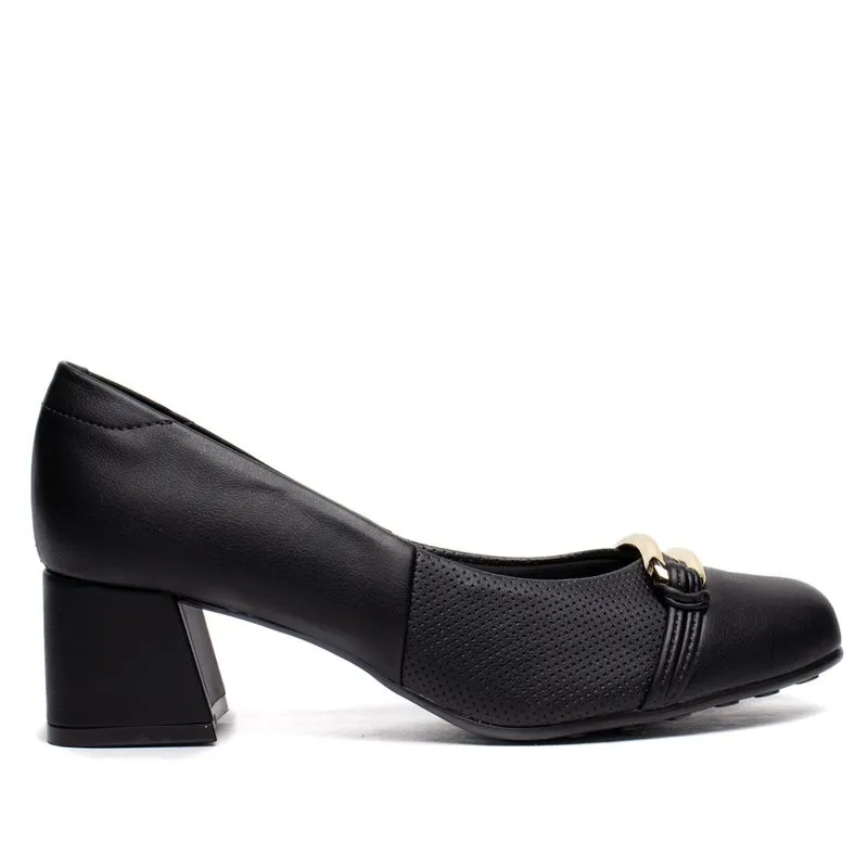 Sapato Feminino Modare Napa Suprema Salto Bloco Preto - 34