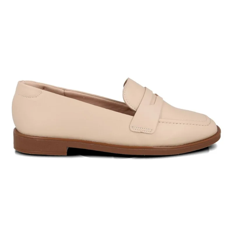 Sapato Mocassim Beira Rio Creme Ostra Feminino 34
