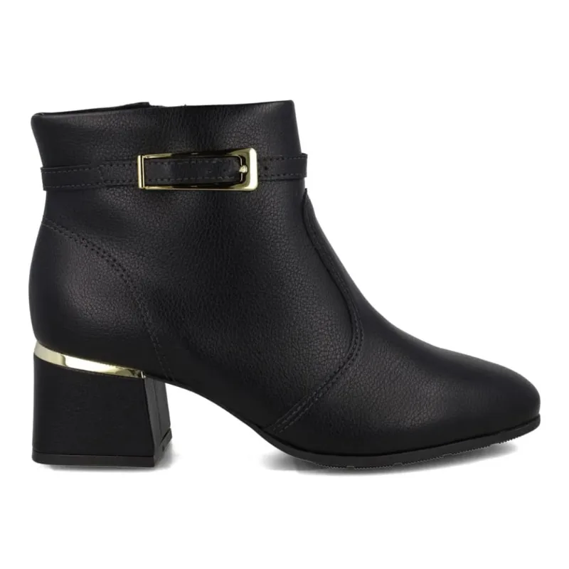 Bota Ankle Boot Modare Fivela Feminina Preta 35