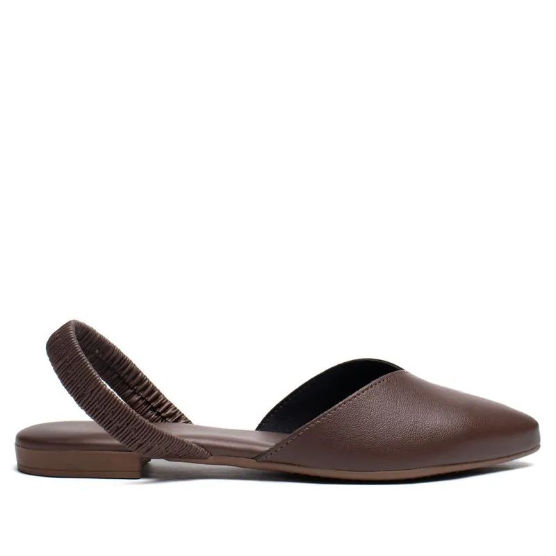 Mule Feminino Beira Rio Chanel Elástico Marrom - 39