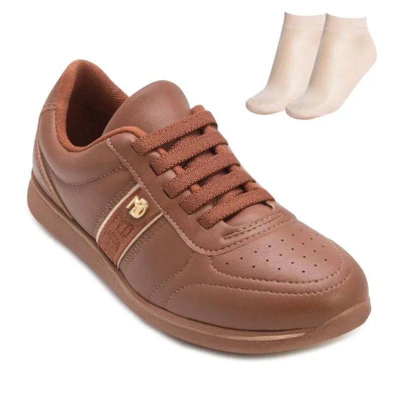 Tênis Casual Modare MD MD26-73582 38 / Marrom/Dourado