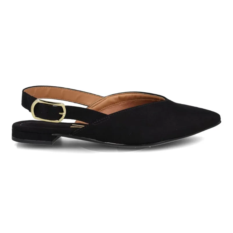 Sapatilha Slingback Vizzano Camurça Feminina Preta 33