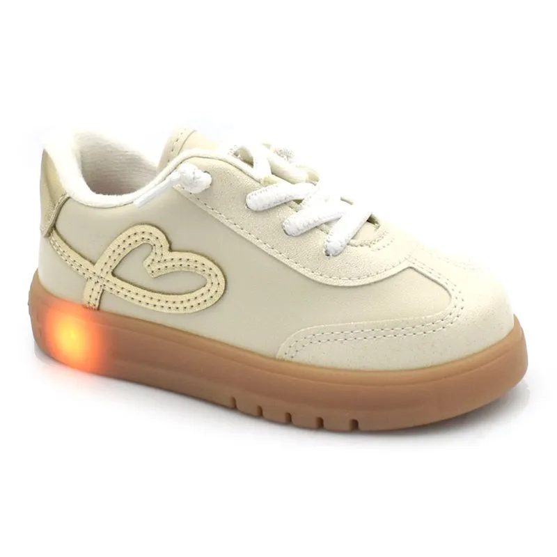 Tênis de Menina de LED Molekinha do 18 ao 25 Off White 2742.207.31666 18