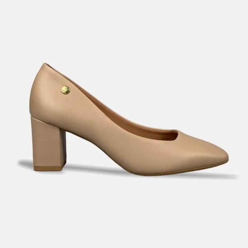 Sapato Scarpin Vizzano Salto Bloco 1373.101 38 / Bege