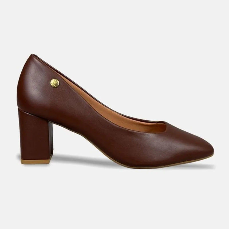 Sapato Scarpin Vizzano Salto Bloco 1373.101 38 / Marrom