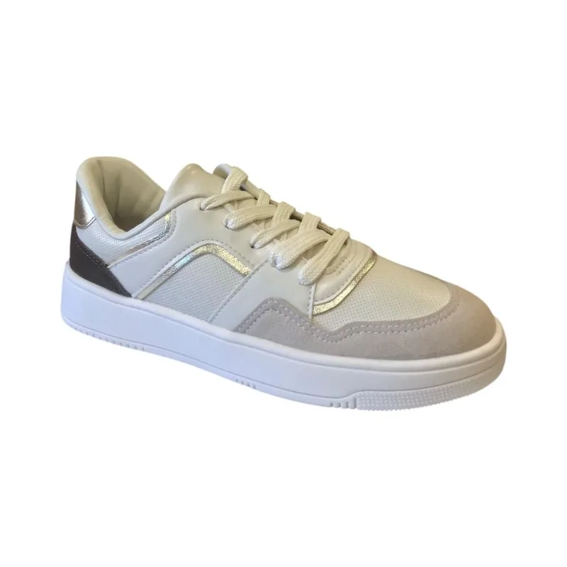 Tênis Casual Fem Beira Rio Napa Off White/Dourado 4343.102 40 / Off White