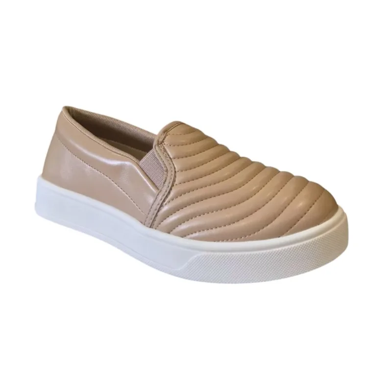 Tênis Casual Fem Beira Rio Slip On Napa Bege 4294.409 40 / Bege