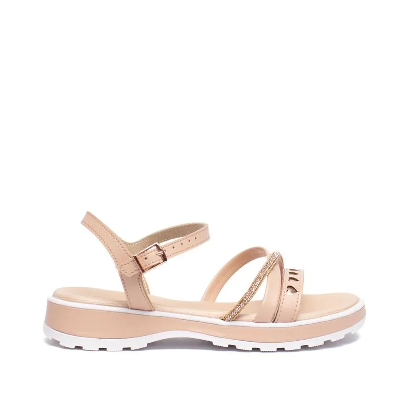 Sandália Infantil Molekinha Flatform Strass Corações - 31