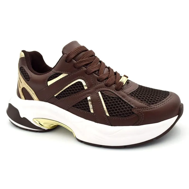 Tênis Casual Feminino Vizzano Marrom 1487.203.31795 34