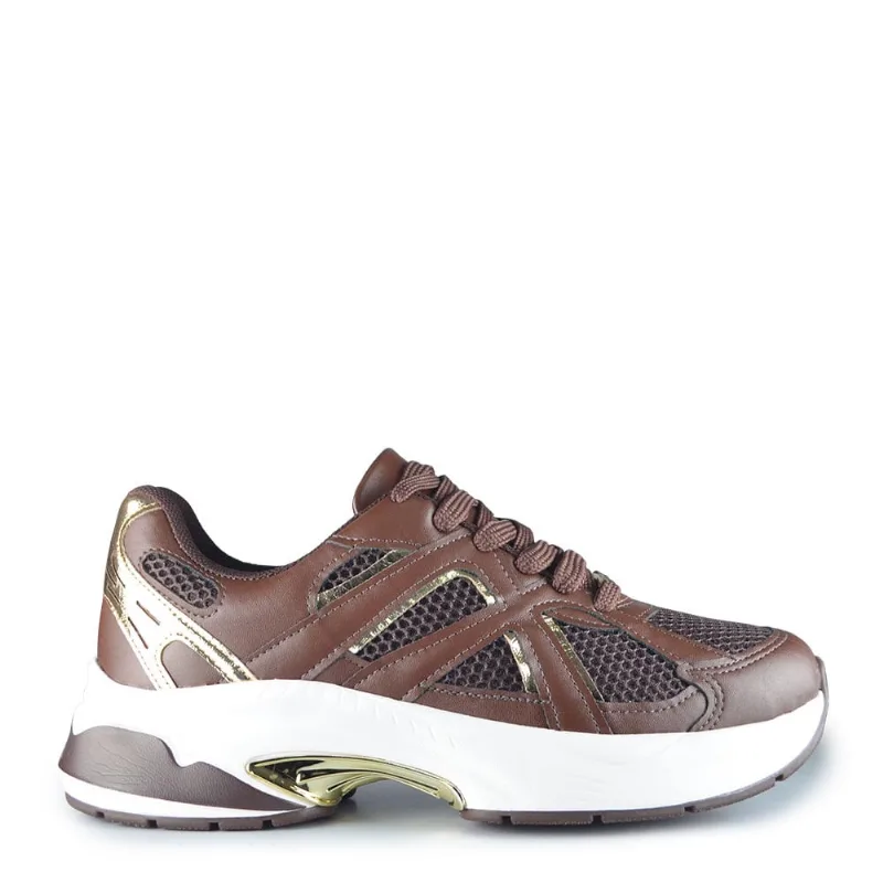 Tênis Casual Vizzano Feminino 1487.203 31795 TEC CACAU/CHOC 37