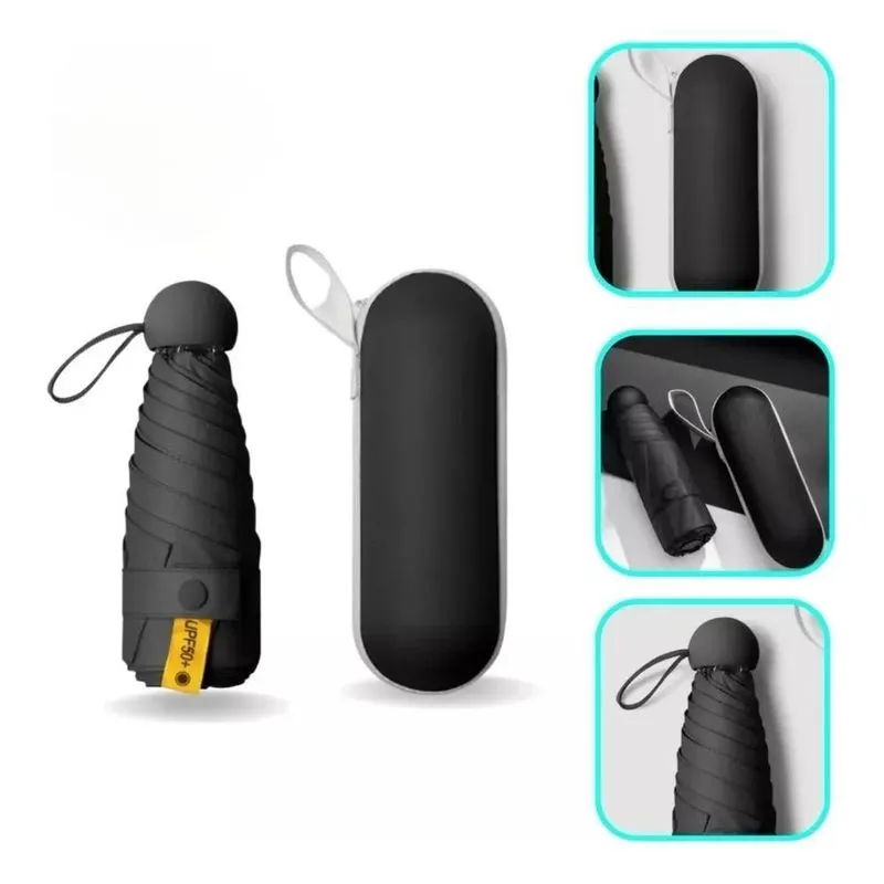 10x Mini Guarda-chuva Dobrável Com Proteção Uv+guarda-chuva