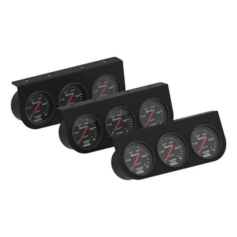 3x Suporte 3 Relógios Manometros Turbo Aspirado Odg Cronomac