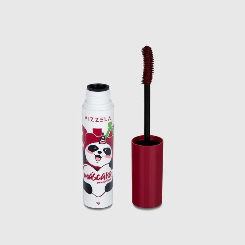 2x Máscara Para Cílios Big No Panda Cherry - Bordô Vizzela