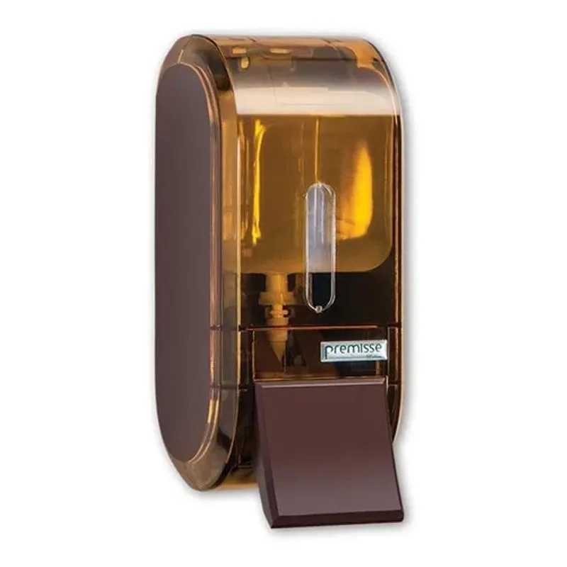 10x Dispenser Sabonete Liquido Urban Compacto Marrom - Prem