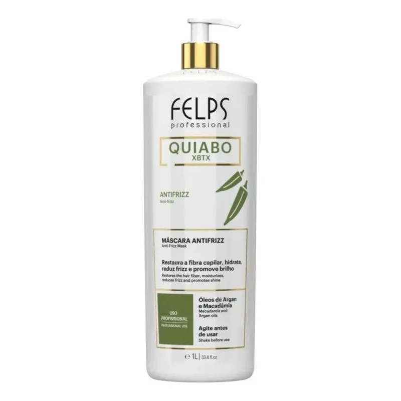 2x Felps Escova Progressiva De Quiabo Xbtx De Okra 1x1000 Ml