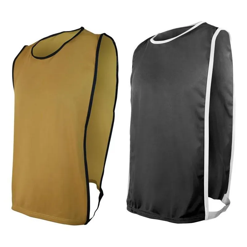 Kit 10 Coletes Esportivos Helanquinha Liso - Dourado X Preto