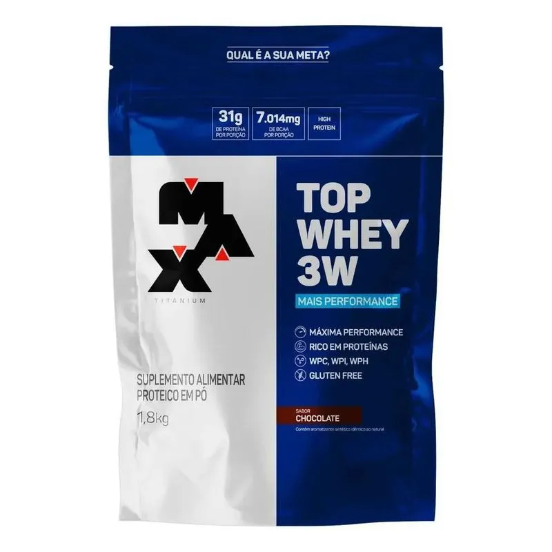 10x Max Titanium Top Whey 3w Mais Performance 1,8kg Sabor C