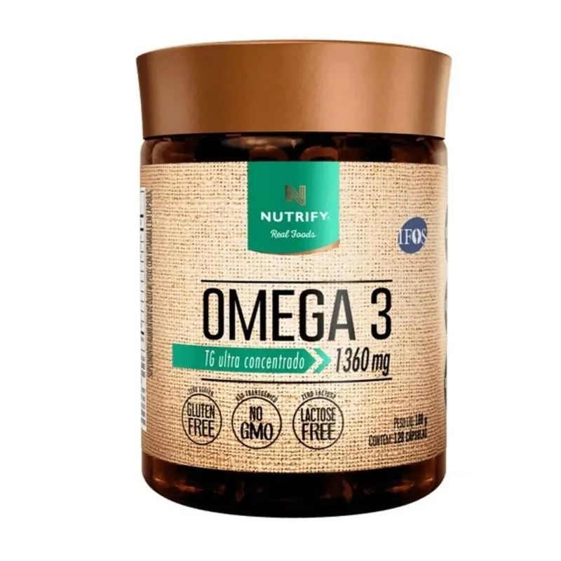 3x Ômega 3 Tg -1360mg- 520mg Dha - 840mg Epa Nutrify 120 Cáp