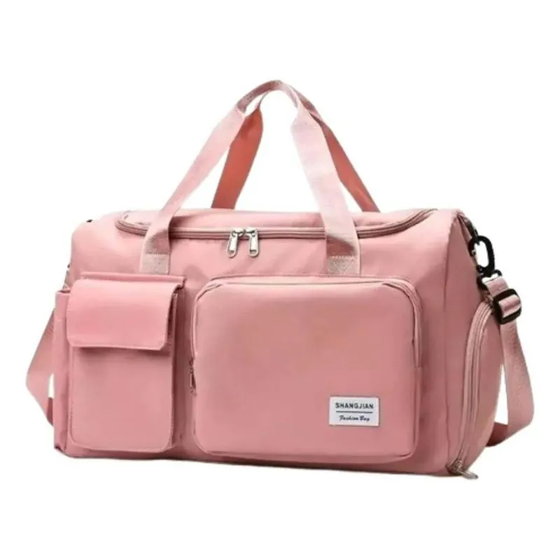 Bolsa Mala Feminina Academia Esportiva Viagem Porta Tê Rosa