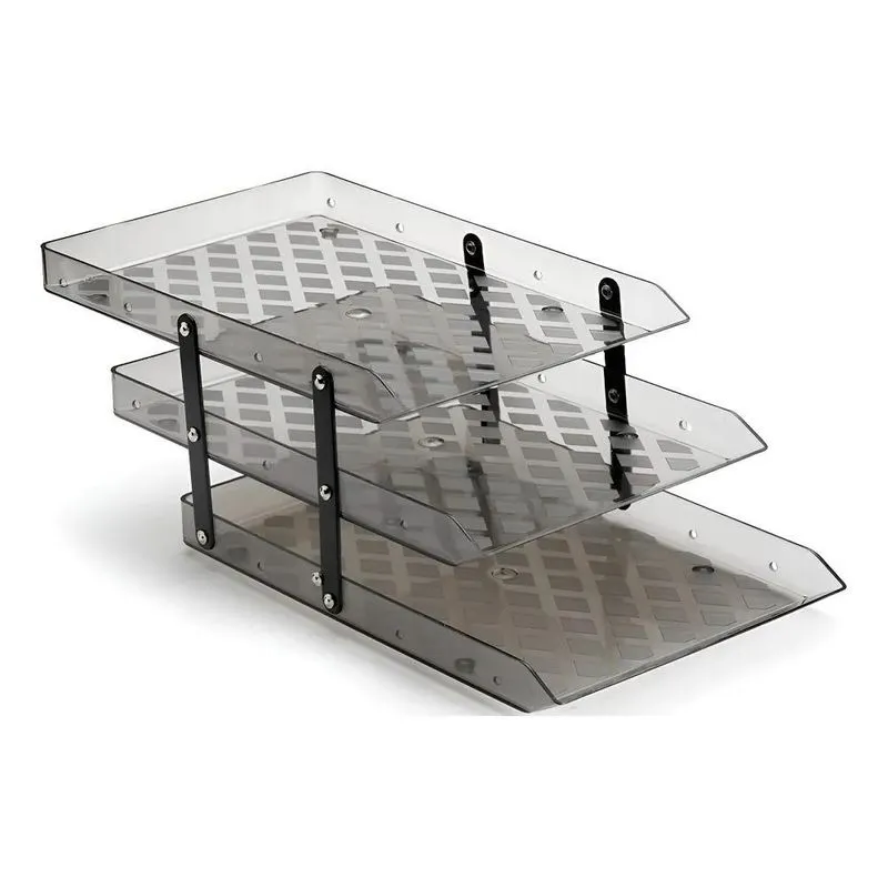 Organizador De Papel Material De Mesa Tripla Movel Fume Wale
