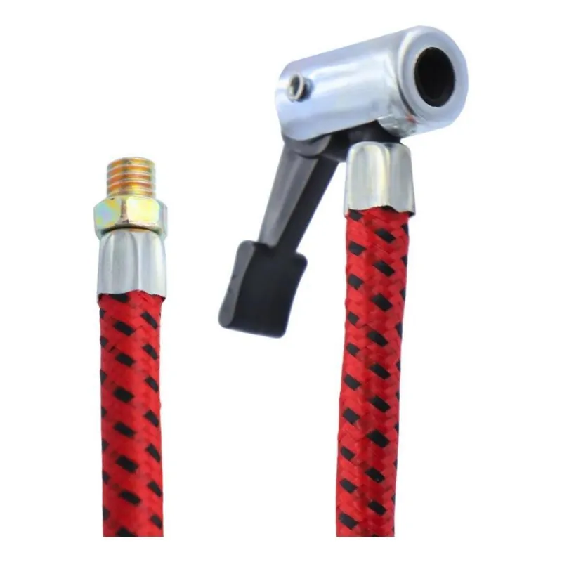Mangueira Bico Reparo Bomba De Ar Encher Pneu 70cm
