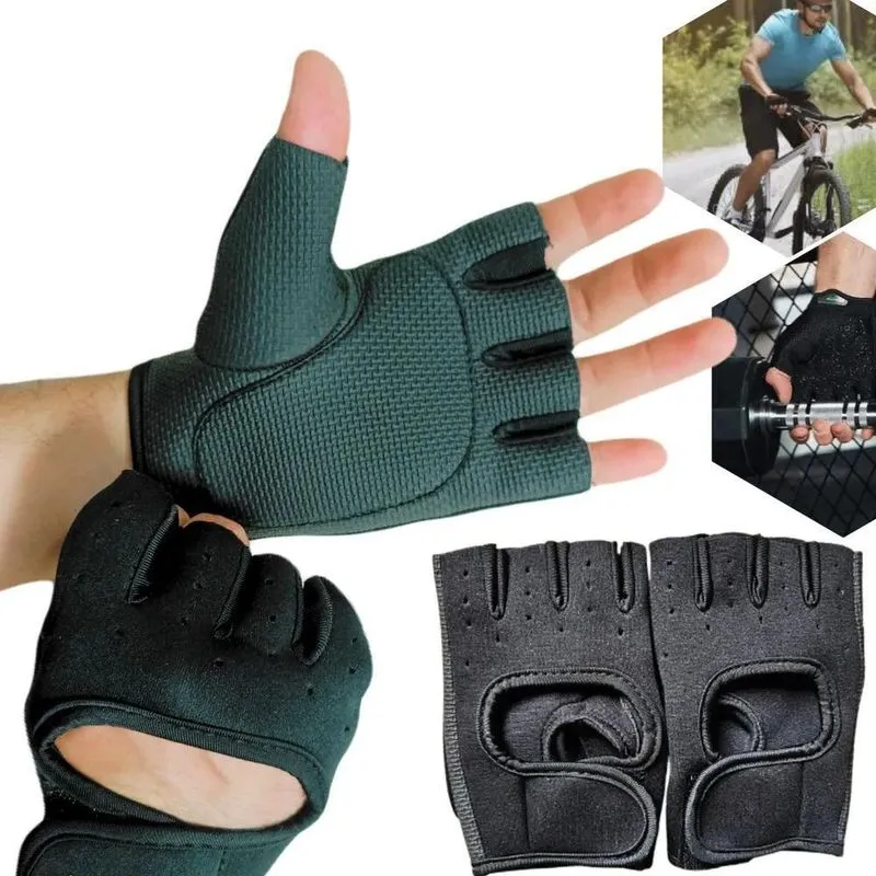 5x Luva Academia Ajustável Masculino Feminino Proteção Para