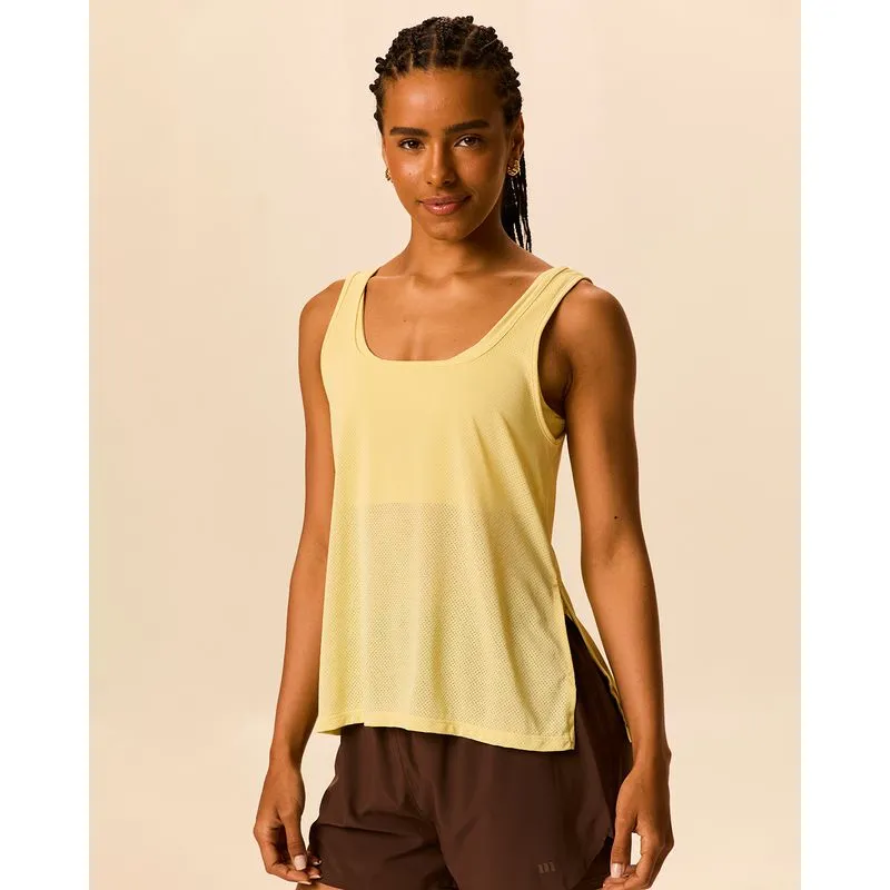 Regata Esportiva Feminina Ampla Abertura Lateral Em Malha Dry Malwee Active Amarelo - GG