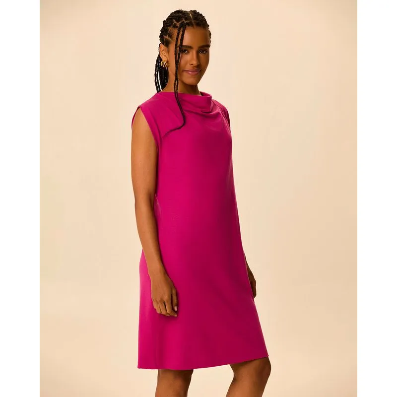 Vestido Feminino Reto Decote Degagê Em Malha Comfy Touch Roxo - P