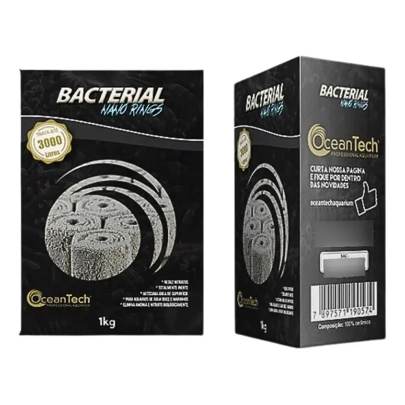 5x Midia Biologica Oceantech Nano Rings Trata 3000l Filtrage