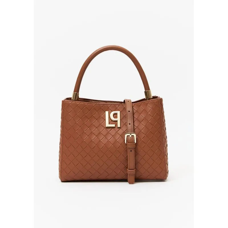 Bolsa Tote Tressê E Enfeite Lp Marrom U
