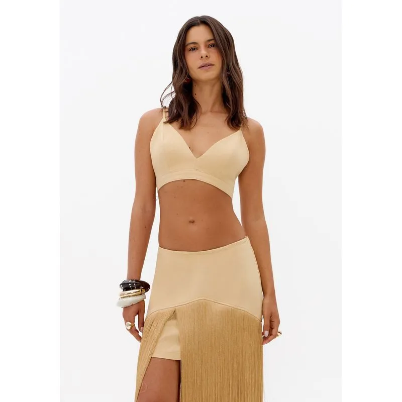 Top De Alças Amarelo GG