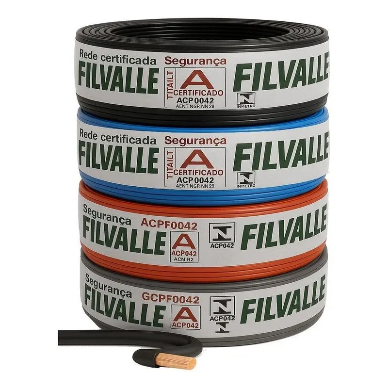 2x Fio Elétrico Cabo Flexível 1,5mm Rolo 100 Metros Com Inme