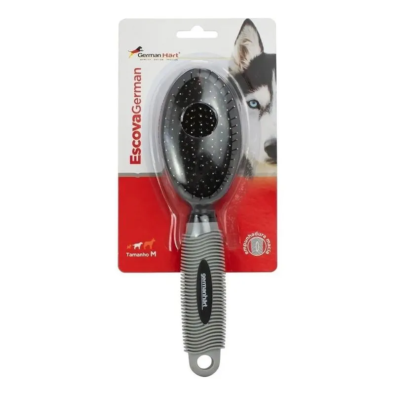 10x Escova Sem Bolinha Cabo Borracha Para Cães Medio Germanhart