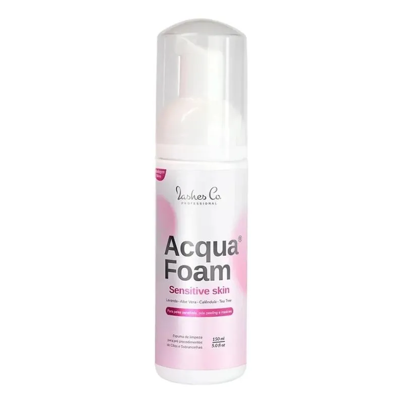 Espuma De Limpeza Pré Procedimento Cílios Acqua Foam 150ml
