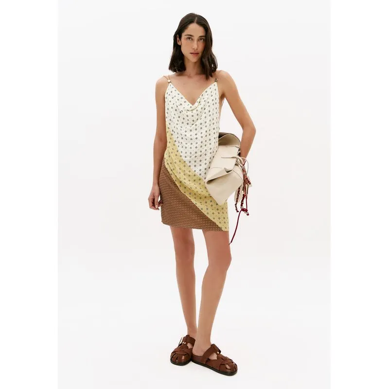 Vestido Curto Decote Costas Amarelo PP