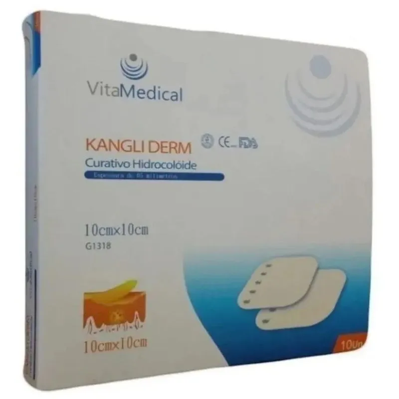 Hidrocloide Vita Medical 10x10 Cm Extra Fino Caixa Com 10 Un