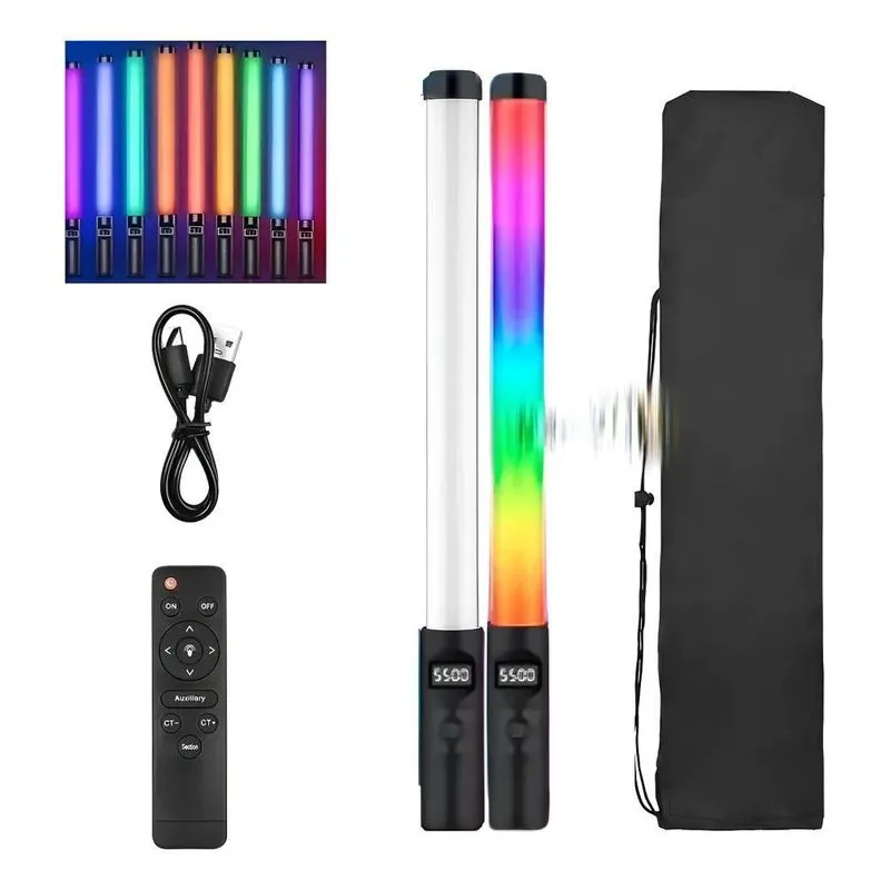 Bastão Luz Led Preenchimento Rgb Controle Remoto Colorido