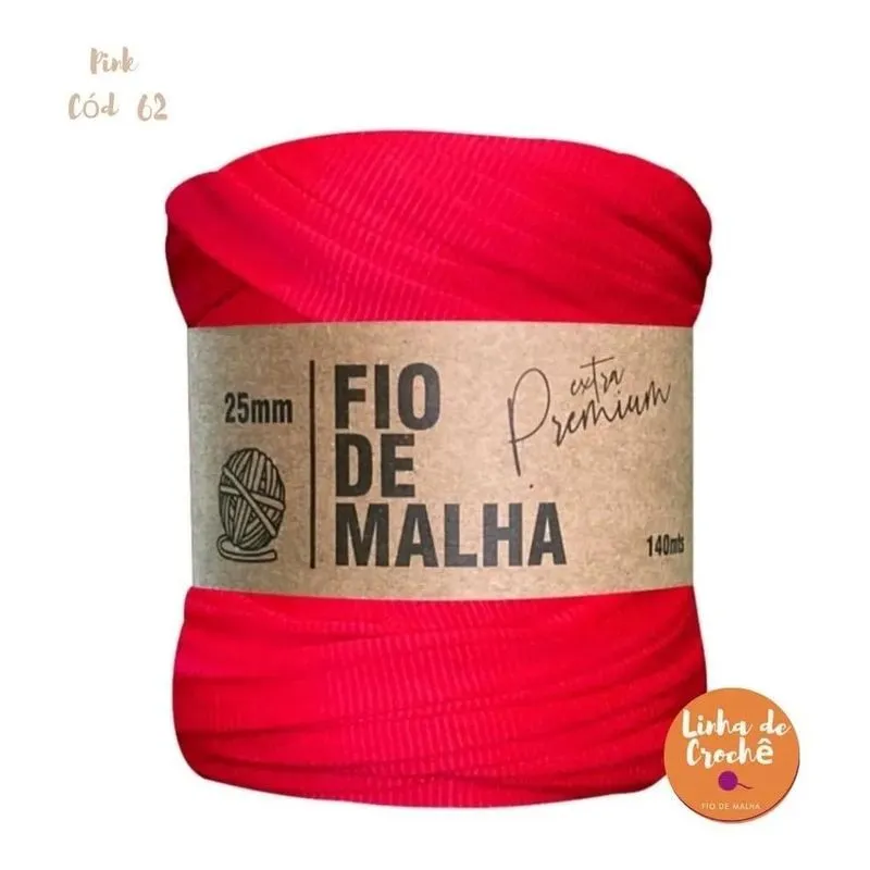 Fio Malha Croche Fischer Premium Cores Varia Pink