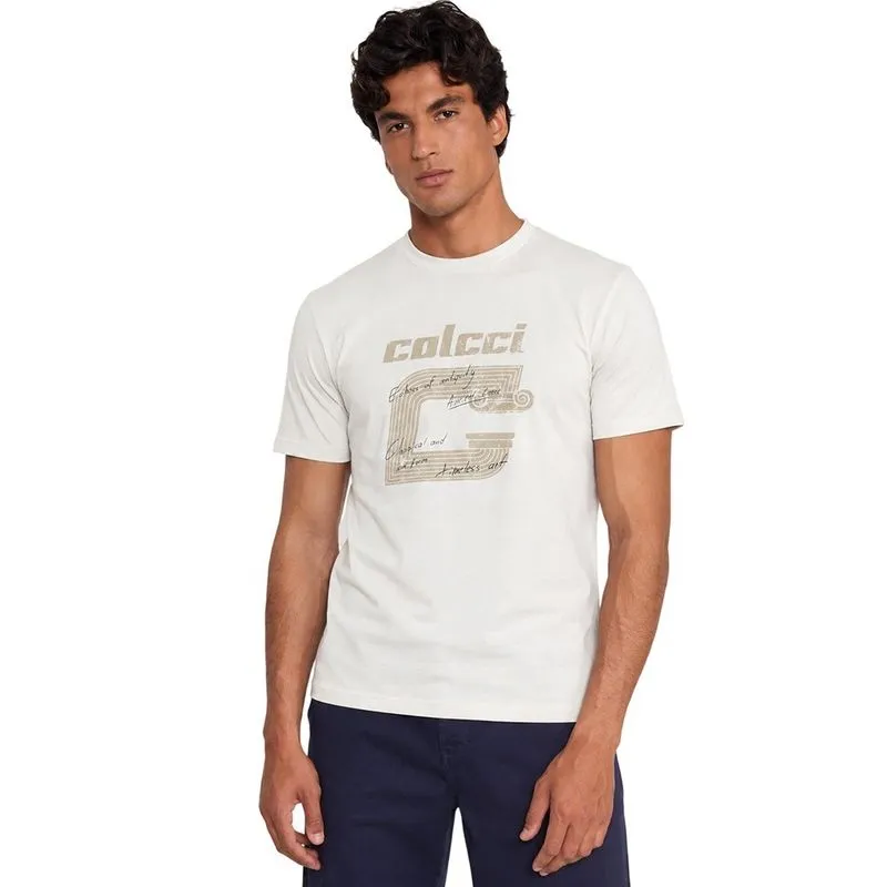 Camiseta Colcci Com Estampa Timeless Art Off Shell Masculina M / Branco