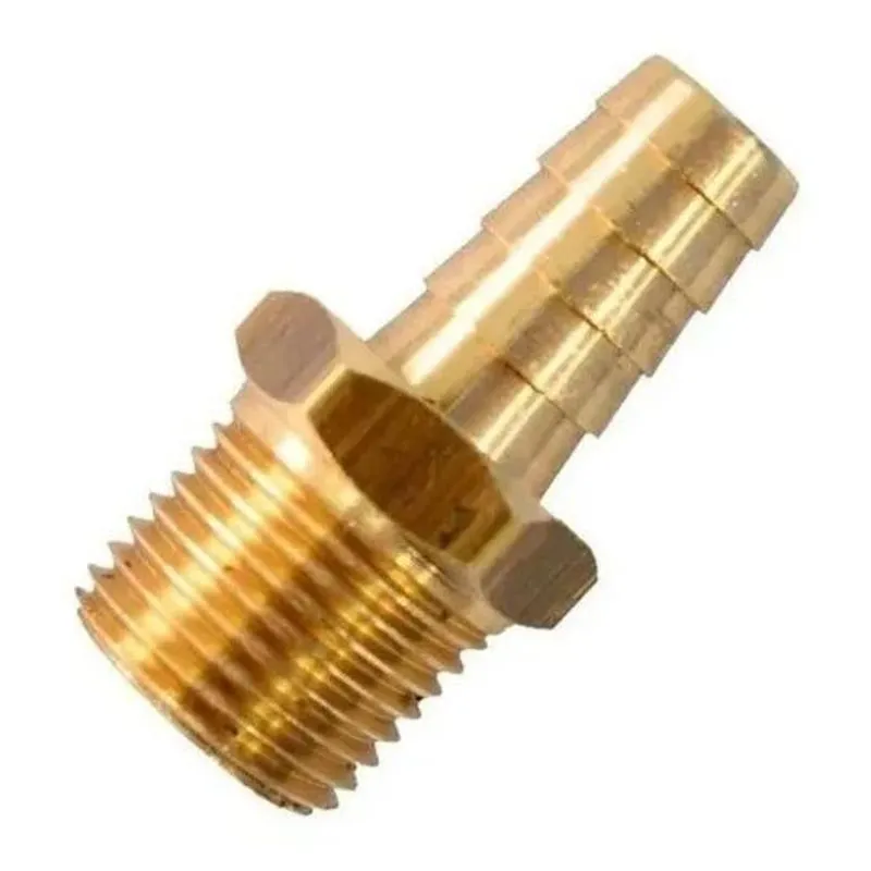 5x 2 Adaptador Em Latão Espigão Rosca Macho 1/2 X Mangueira